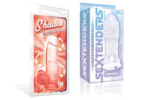 Load image into Gallery viewer, Sexy Gift Set Bundle of Shades, Small Jelly TPR, Gradient Dong, Coral and Icon Brands Vibrating Sextenders, Nubbed
