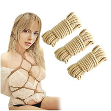 Load image into Gallery viewer, Sex Bondage Soft Rope Cord Nature 3Pcs 10M 33 Feet Cotton Rope Craft Rope Thick Cotton Cord Adult Games Restraints
