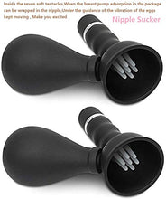 Load image into Gallery viewer, 2Pcs Nipple Suckers Rotating Nipple Toy Nipple Enlarger Nipple Suckers for Pleasure Sexual Nipple Suckers for Men Nipple Sucker
