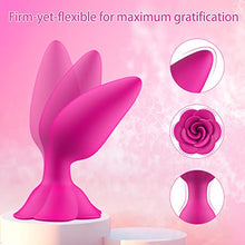 Load image into Gallery viewer, Rose Anal Plug Silicone Butt Plug for Anal Play, Anal Sex Toy Waterproof Adult Toy for Women Pleasure Pink
