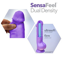 Load image into Gallery viewer, Blush Au Naturel Chub - 10 Inch Long - Fat 3&quot; Thick Dildo - Ultra Soft Sensa Feel Dual Density for Comfort - Suction Cup for Hands Free Play - Sex Toy for Men Women Couples - Purple
