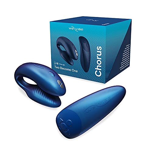 We-Vibe Chorus Couples Vibrator Remote & App Controlled Wearable Vibrating Smart Sex Toy for Him & Her, Cosmic Blue