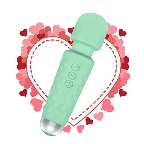 Vibrator, Waterproof Vibrator for Adults, Quiet Portable Vibrator, G Spot Sex Toy for Women, Handheld Female Dildo Clit Vibrators, Wand Massager, Green