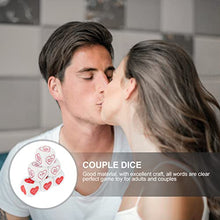 Load image into Gallery viewer, Toyvian RPG Dice 3sets Role Humour Funny Hen Couple Action Sided Couples/Dices Heart Bedroom Game Toys Board Supplies Playful Dice of Gift Day Small Plastic Design Flirting Love Couples Gifts
