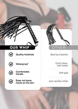 Load image into Gallery viewer, Sex Whip Bdsm Whips for Couples Whips for Sex Play Spanking Paddle Bondage Adult Sex Flogger Adult Play 15.5
