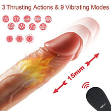 Load image into Gallery viewer, 8.5&quot; Thrusting Realistic Dildo Vibrator Sex Toy for Women, Eupher 6M Remote Heating &amp; Vibrating Dildo for G Spot Clitoral Anal Stimulator, 3 Thrusts &amp; Rotations 9 Vibrations Silicone Suction Cup Dildo
