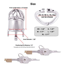 Load image into Gallery viewer, TERNENCE Ergonomic Design Chastity Device 2 Built-in Locks Male Chastity Belt Adult Game Sex Toy K650 (50mm/ L Size)
