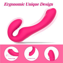 Load image into Gallery viewer, G Spot Clitoral Vibrator for Women and Lesbian-Remote Control Double Ended Strapless Dildo with 10 Flapping&amp;Vibrating Modes ,Waterproof Clitoral Stimulator Versatile Adult Sex Toy
