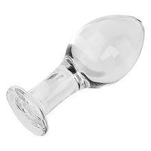 Load image into Gallery viewer, Aptitan Clear Mushroom Shaped Glass Anal Plug Crystal Butt Plug Anal Stimulate Anal Sex Toy
