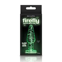 Adult Sex Toys Firefly Glass Tapered Plug Small Clear