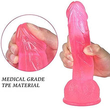 Load image into Gallery viewer, 7.1 Inch Realistic Dildo, Body-Harmless Material Life-Like Penis with Powerful Suction Cups for Hands-Free Play, Flexible Penis
