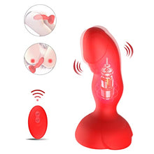 Load image into Gallery viewer, Anal Vibrator, Butt Plug Sex Toys Rose Sex Stimulator for Women, Vibrating Butt Anal Plugs, Remote Control Buttplug Thruster Massage Vibrator with 10 Modes, Waterproof Silicone SM Toy Black (Black)
