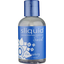 Load image into Gallery viewer, Sliquid Swirl Blue Raspberry 4.2oz, 4.2 Ounces Bottle
