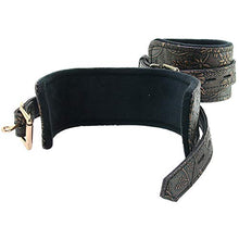 Load image into Gallery viewer, Spartacus Faux Fur Lining Wrist Restraints - Brown Floral Print
