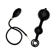 Load image into Gallery viewer, ERUN Inflatable Anal Plug Vibrating Steel Built-in Two Balls Inflatable Butt Anal Pump,Silicone Expandable Anal Sex Toys Adult for Man and Women, Steel Ball Included
