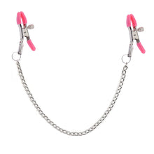 Load image into Gallery viewer, 3 PCs Nipple Clamps with Chain &amp; Bow-knot, Nipple Clamps Non Piercing, Nipple Clips for Women Pleasure Sex (Pink)
