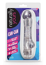 Load image into Gallery viewer, Blush Naturally Yours Can Can 7 Inch Soft Curved Bulbous Tip Vibrator Stimulator IPX7 Submersible Waterproof Vibrating Sex Toy for Women Bendable Abstract Dildo for Her - Adorned with Glitter - Clear
