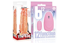 Load image into Gallery viewer, Sexy Gift Set of Massive Triple Threat 3 Cock Dildo and Icon Brands B12 Bullet, Pink
