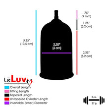 Load image into Gallery viewer, LeLuv EasyOp Bgrip Handle Penis Glans (Head) Vacuum Pump Kit with TPR Material Small Blue Sleeve
