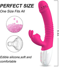 Load image into Gallery viewer, G Spot Rabbit Vibrator with Heating Function, Sex Toys for Clitoris G-spot Stimulation,Waterproof Dildo Vibrator with 9 Powerful Vibrations Dual Motor Stimulator for Women or Couple -1
