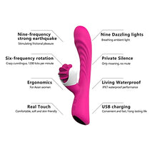 Load image into Gallery viewer, Rabbit Vibrator, Waterproof Dildo Vibrator with 9 G Spot Powerful Vibrations Modes, 6 Clitorals Licking Modes, Adult Sex Toy for Women Pleasure &amp; Couples
