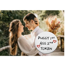 Load image into Gallery viewer, CENWA Mature Sex Token Gift Valentines Day Token Sex Game Gift for Husband Boyfriend (2nd TOKEN 2.0 K)
