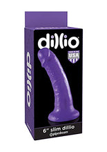 Load image into Gallery viewer, Pipedream Products Dillio 6 Inches Purple Dong, Slim
