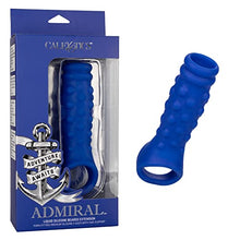 Load image into Gallery viewer, CalExotics Admiral Liquid Silicone Beaded Extension, Blue
