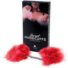 Load image into Gallery viewer, Red Marabou Handcuffs
