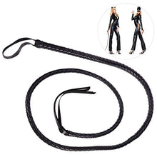 Load image into Gallery viewer, PRETYZOOM Girl Toys Girl Clothing PU Leather Whip Slapper Paddle Cosplay Costume Performance Prop for Spanking Adult Toys Couples Games (1.8-2.0M) Girl Accessories Halloween Costume
