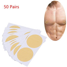 Load image into Gallery viewer, 50 Pairs Men Nipple Cover Set, Skin Friendly Breathable Nipple Protector for Sports, Sweatproof Soft Nipple Stickers for Preventing Nipple Chafing, Practical Nipple Tape for Men Runners
