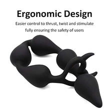 Load image into Gallery viewer, Super Long 14 inch Silicone Anal Beads, Butt Plug Toy with Little Devil Demon Design, Prostate Massager Anus Plug Toy for Men Women Adults Couples (L)
