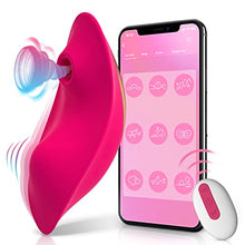 Load image into Gallery viewer, Wearable Panty Clitoral Butterfly Vibrator with APP Remote Control, Pleasure G-spot Stimulator 10 Vibration Patterns Silicone Rechargeable Waterproof Invisible Vagina Massager, Purple, 2.8219 Ounce
