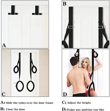 Load image into Gallery viewer, Door Sex Swing Sling for Couples Adult Six Harness Swivel Ropes Slings for Adult Bedroom Love Hanging Fetish Doorway Belt with Handles 07, 1.0 Count
