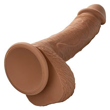 Load image into Gallery viewer, CalExotics Dual Density Silicone Studs 6.25 Inch Realistic Dildo with Suction Cup - Brown - SE-0255-30-3
