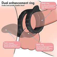 Load image into Gallery viewer, Vibrating Taint Teaser Cock Ring with Bullet 3 in 1 Vibrating Taint Teaser with 10 Frequencies, Adjustable Penis Ring &amp; Anal Vibrator, Sex Toys Adult for Men
