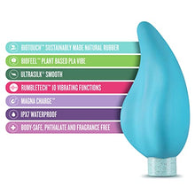 Load image into Gallery viewer, Blush Gaia Eco Caress Plant-Based 4&quot; Waterproof Multifunction Powerful Vibrator in Aqua Sustainably Made of BioTouch &amp; BioFeel Worlds First Plant Based For Vagina Anal Pleasure Adult Sex Toy Couples
