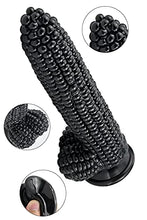 Load image into Gallery viewer, G-spot Massage Dildo, 8.26 inch Novelties Vegetable Penis, Big Realistic Cock with Suction Cup and Big Bumps, Fetish Adult Sex Toy for G-spot P-spot Stimulation (Black)
