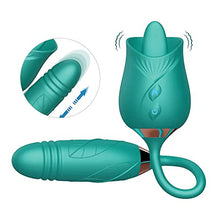 Load image into Gallery viewer, Rose Sex Toy Vibrator Sex Toys for Womans Handheld Waterproof Quiet Rechargeable Personal Massager for Women (Green)
