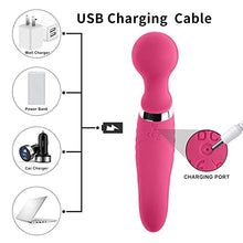 Load image into Gallery viewer, Rechargeable Silicone Adult Sex Toys, Waterproof Quiet Vibrators Female Vagina Clitoris Stimulation, Female Breast Stimulation Vagina Massagers with 10 Vibration Modes Couples (Red)
