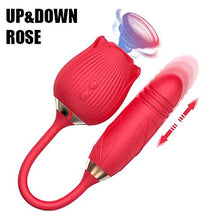 Load image into Gallery viewer, Women&#39;s Rose Shaped 2 in 1 Rose Vibrator
