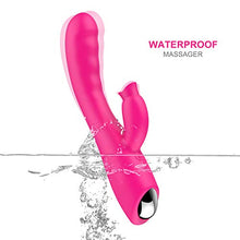 Load image into Gallery viewer, Clitoralis Stimulator for Women Thrusting Vibrator Dual Motor Sucker Soft Waterproof Sucking Silent Cordless Pleasure Rabbit Toy Rose Vibrate Handheld Dildo Vibrating stimulating
