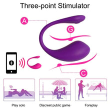 Load image into Gallery viewer, Smart App Bullet Vibrator Egg Vagina G-Spot Stimulator Vibrating Kegel Ball Adult Sex Toy for Women Pleasure 9 Vibrations (Purple)
