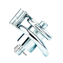 Load image into Gallery viewer, Negative Metal Stainless Steel Catheter Cock Cage Short Male Chastity Device Penis Lock Rings Adult BDSM for Men 51D (Single-Ring 45mm)
