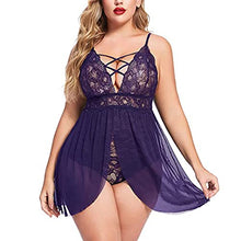 Load image into Gallery viewer, Women Lingerie Sexy Sets with Garter Belt Exposed Breast Lace Push Up Bra and Panty Set Crotchless Bodysuit with Stocking Plus Size Bsdm Sets Leather Lencera Adult Items for Pleasure Couples 1394
