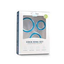 Load image into Gallery viewer, Three Size Cock Ring Set, Blue &quot;EasyToys A Toy for Everyone&quot;
