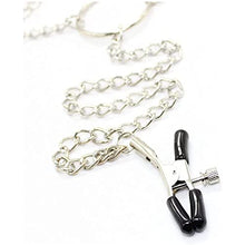 Load image into Gallery viewer, Nipple Clamps with Chain, Adjustable Nipple Clips, Breast Nipple Clamps with Metal Chain (SM-1)
