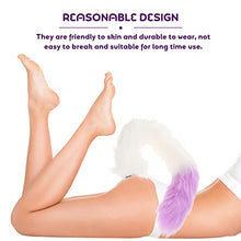 Load image into Gallery viewer, VALICLUD Women Fluffy Fox Set with Fox Tail Butt Plug Collar Nipple Ring and Plush Fox Ear Headband Faux Fur Cat Cosplay Toy Flirting Pleasure Game Toy
