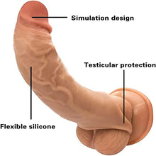 Load image into Gallery viewer, Soft Silicone Penis Sleeve Shaft Sleeve Silicone Extended Sleeve Delay Ejaculation Shaft Ring Erection Erotic Adult Sex Toy
