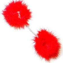 Load image into Gallery viewer, Red Marabou Handcuffs
